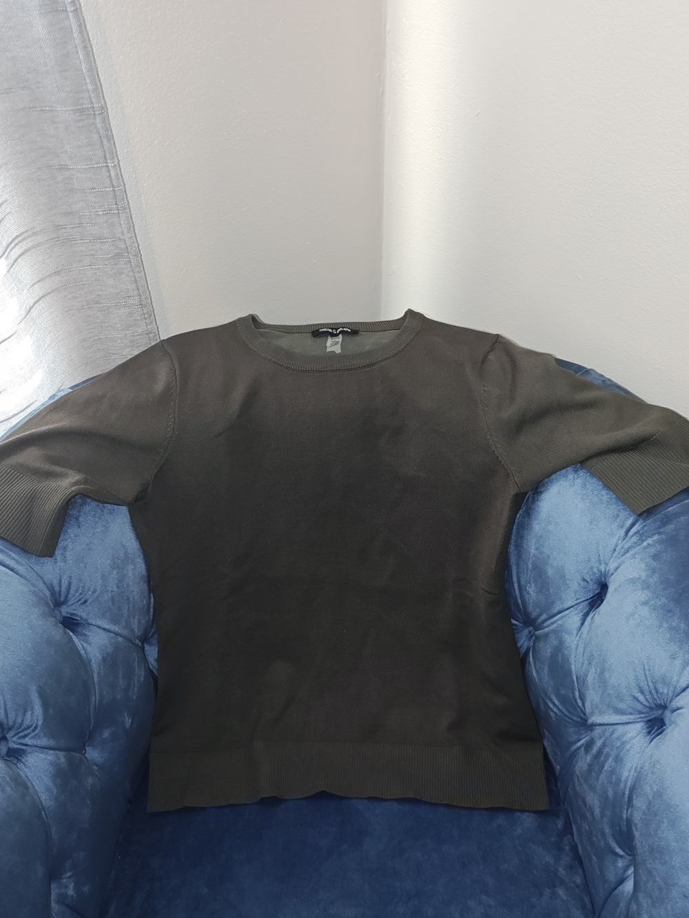 croft & barrow Olive Crewneck Short-Sleeve Top